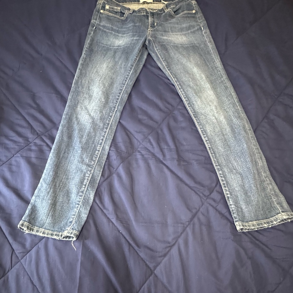 St. John's Bay Women's Straight Leg Jeans - Faded Blue Wash
